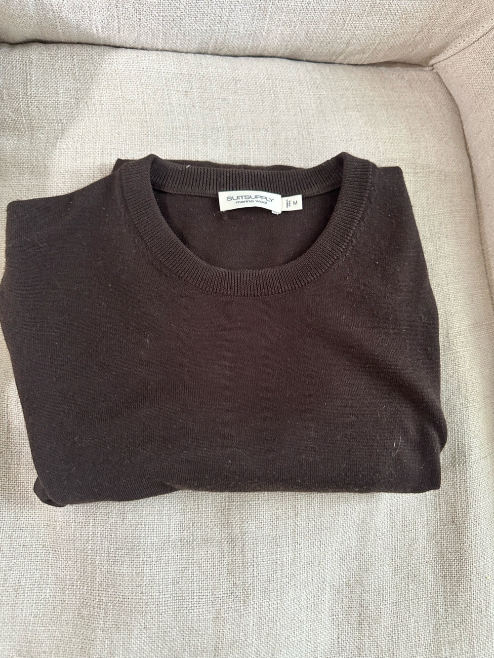 Suitsupply Brown Crewneck Sweater